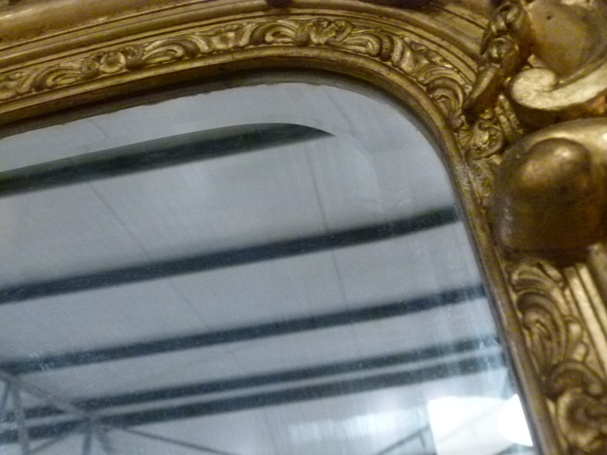Grand miroir doré-photo-7