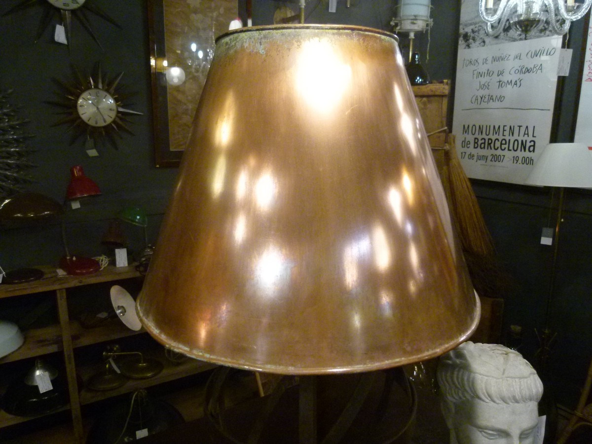 Pair de lampes en cuivre-photo-4