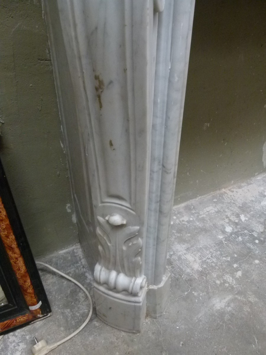 Cheminee en marbre Loui XVI 19ème-photo-2