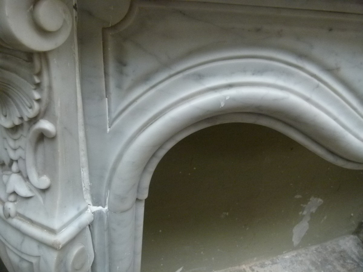 Cheminee en marbre Loui XVI 19ème-photo-3