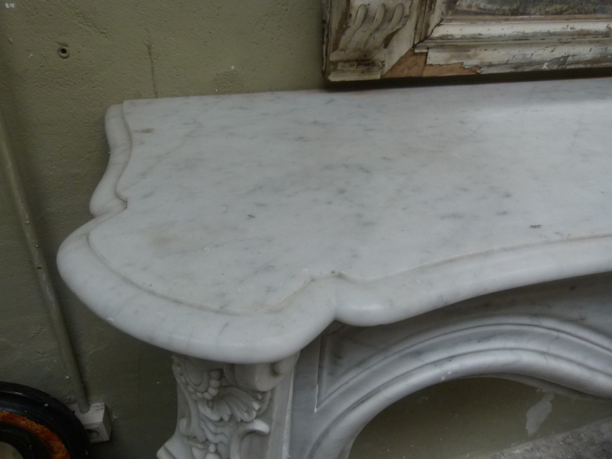 Cheminee en marbre Loui XVI 19ème-photo-4