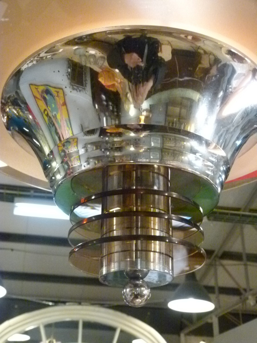 Art Deco Chandelier From The Petitot Workshops-photo-4