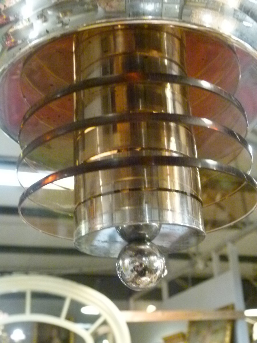 Art Deco Chandelier From The Petitot Workshops-photo-2