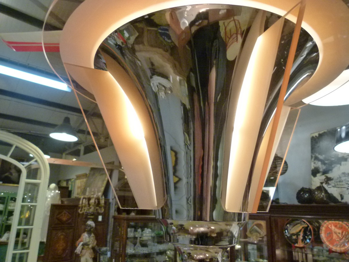 Art Deco Chandelier From The Petitot Workshops-photo-6