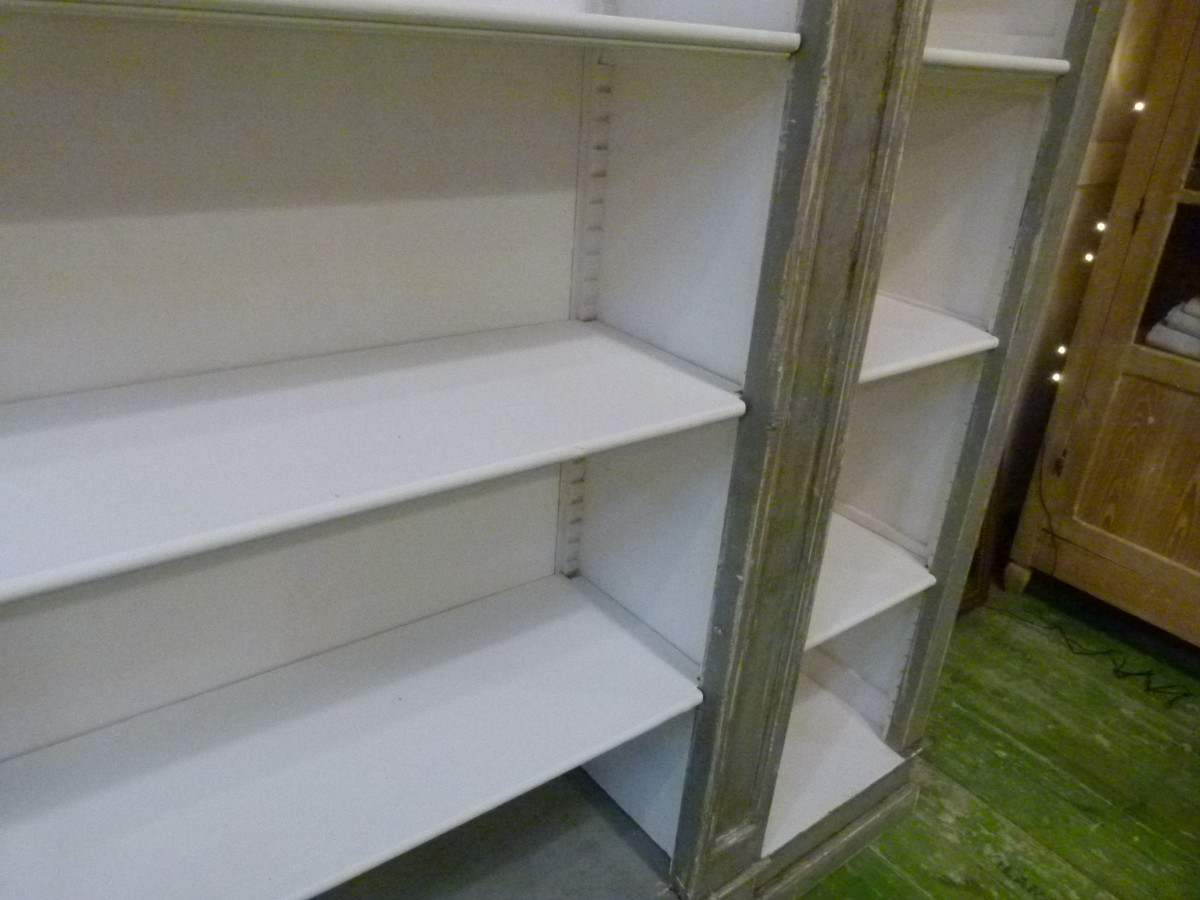 Solid Wood Bookcase 20th Century-photo-5