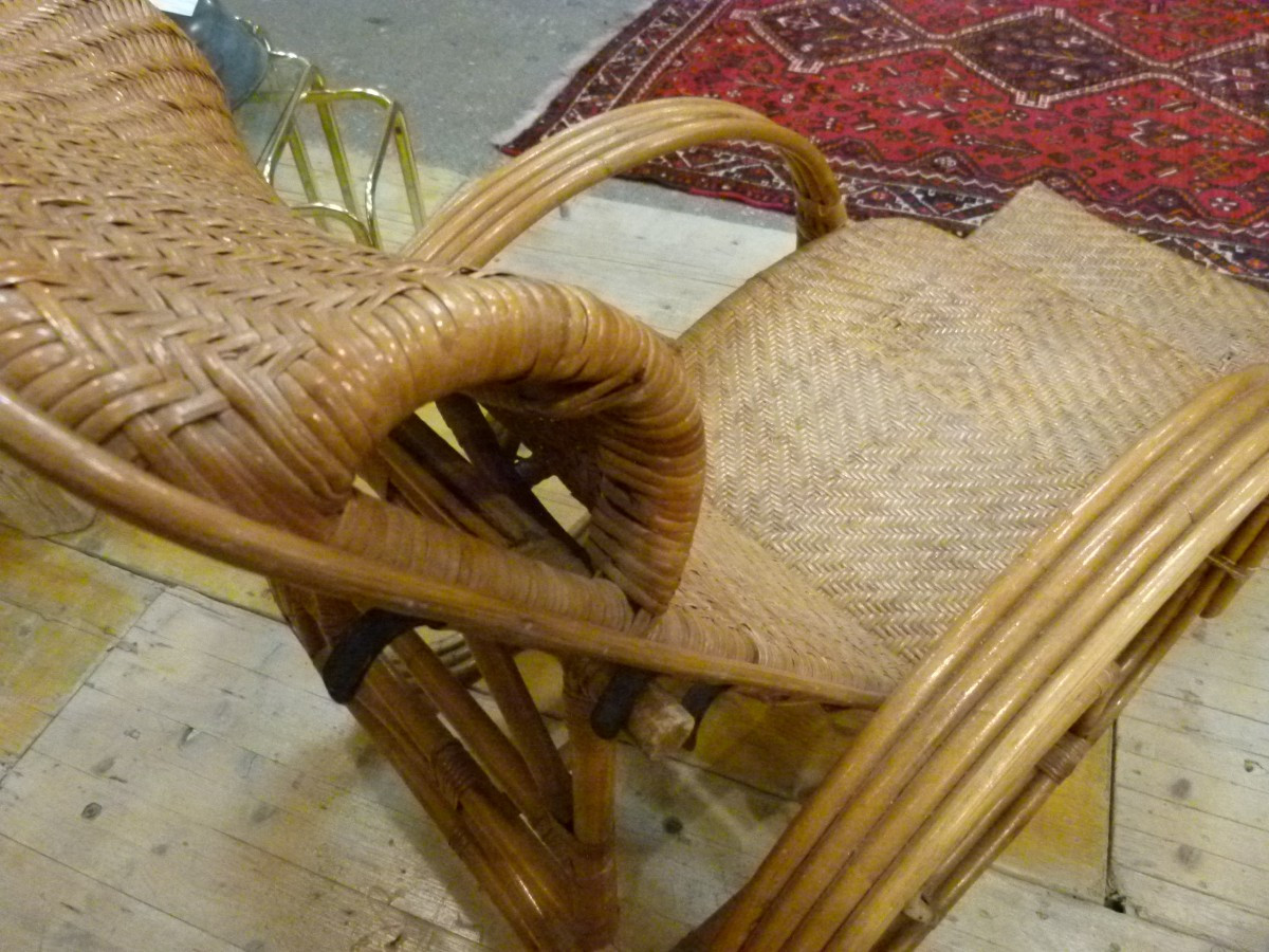 Rattan Chaise Longue-photo-7