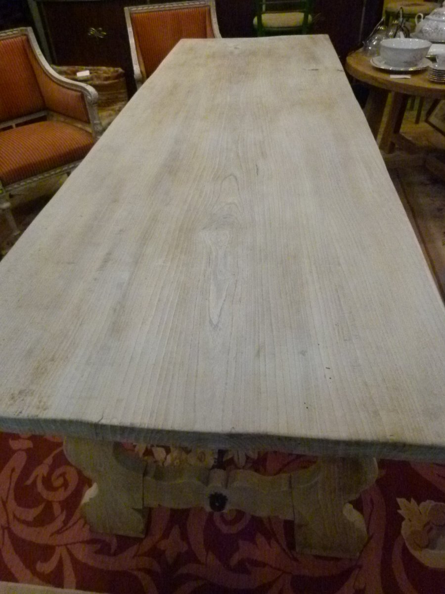 20th-century Oak Table-photo-4