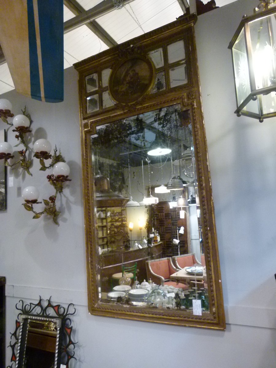 19th-century Trumeau Mirror-photo-2