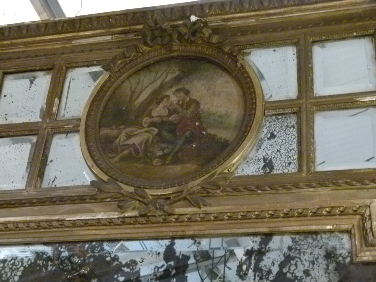 19th-century Trumeau Mirror-photo-1