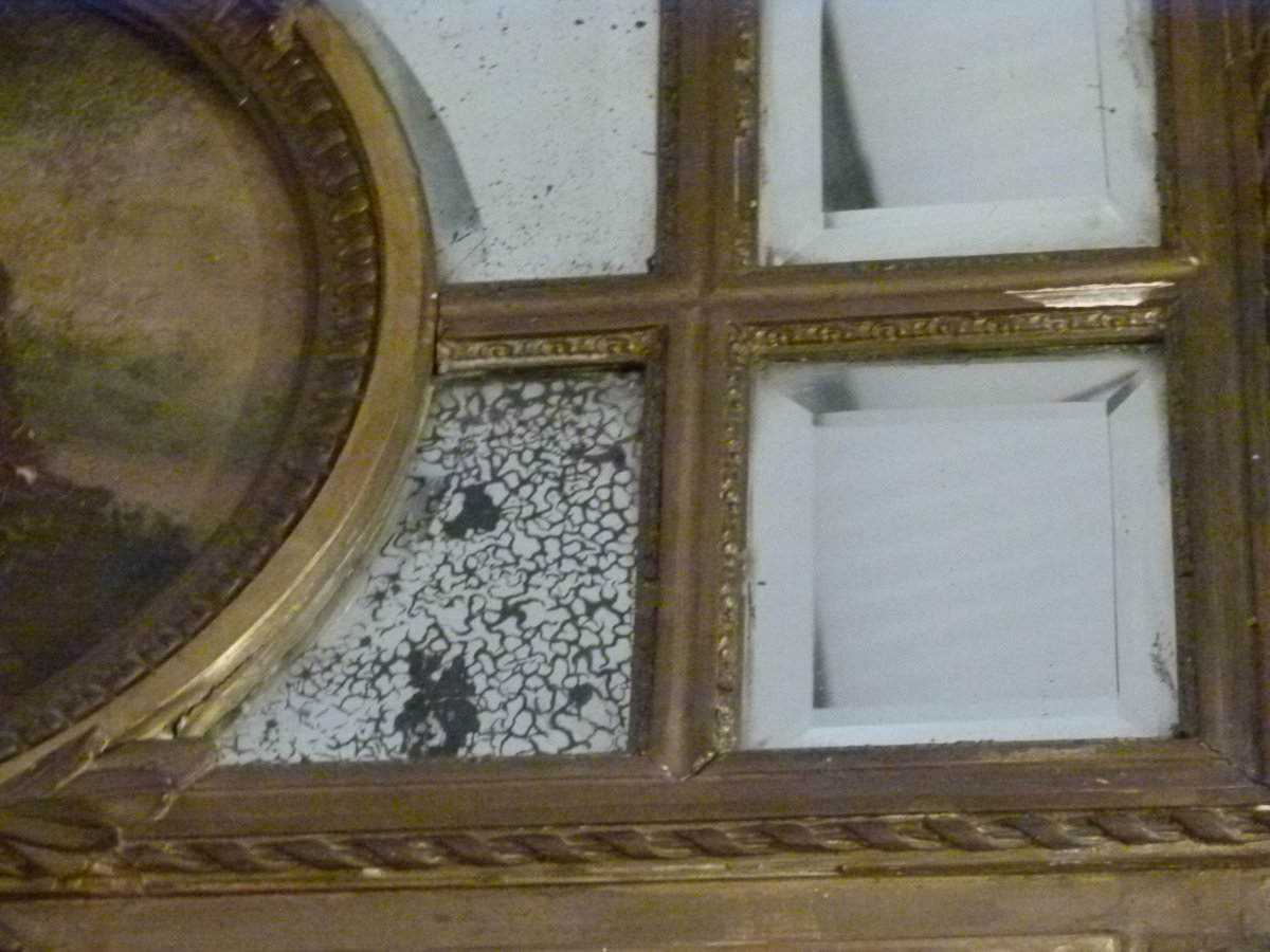 19th-century Trumeau Mirror-photo-2
