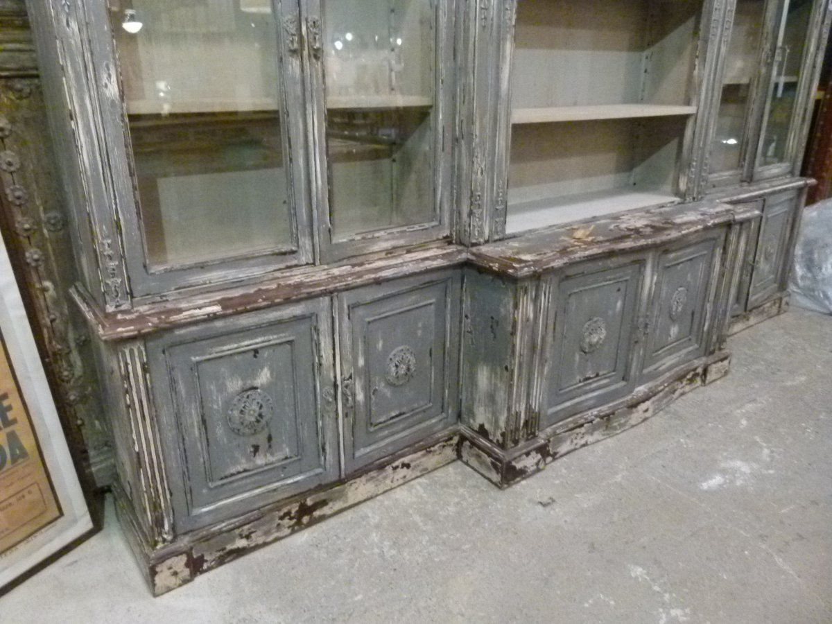 20th-century Solid Wood Display Case-photo-3