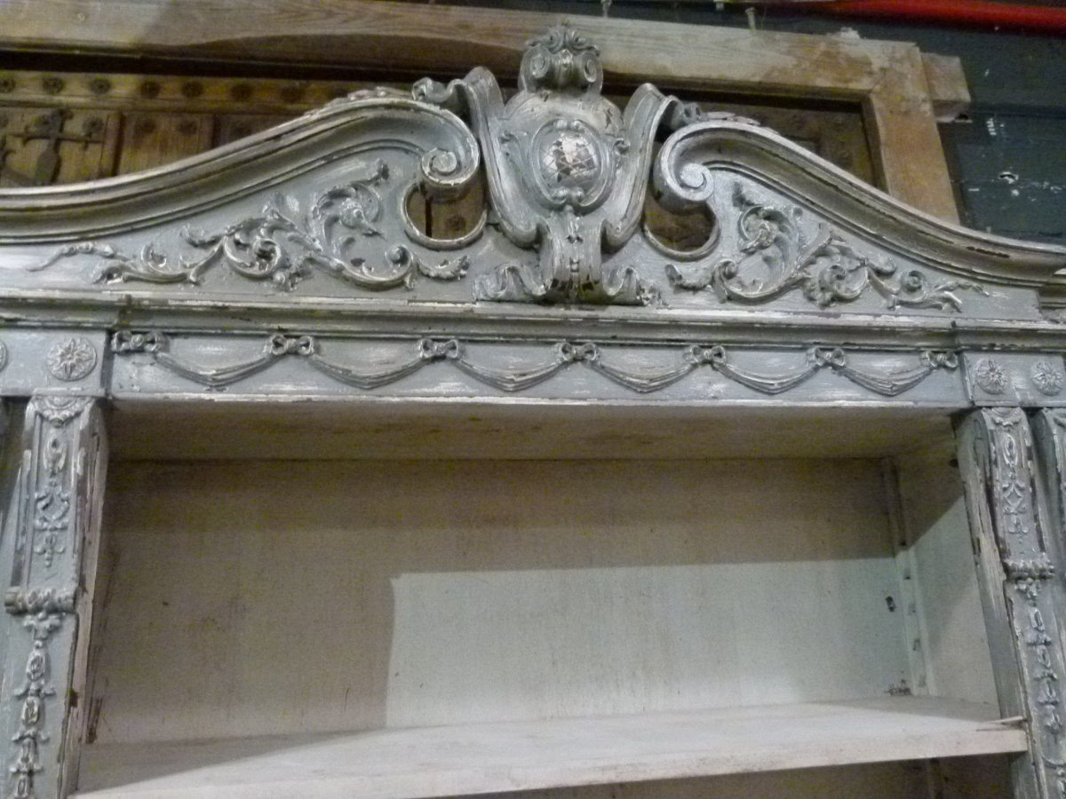 20th-century Solid Wood Display Case-photo-4