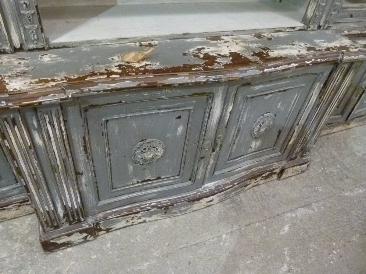 20th-century Solid Wood Display Case-photo-3