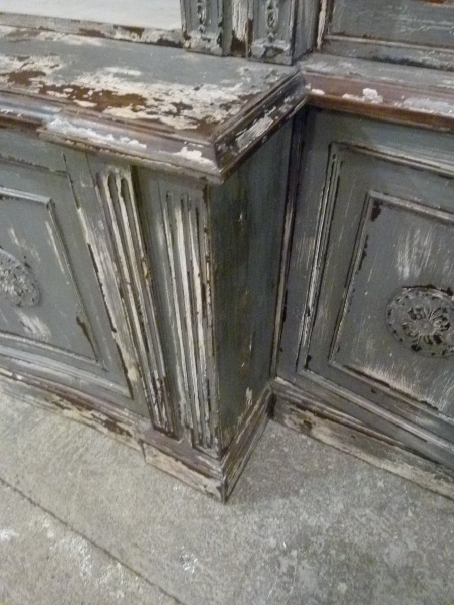 20th-century Solid Wood Display Case-photo-7