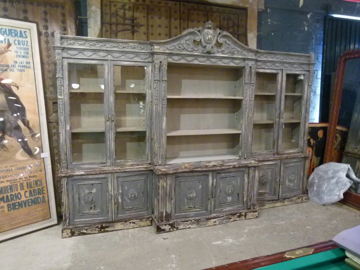 20th-century Solid Wood Display Case