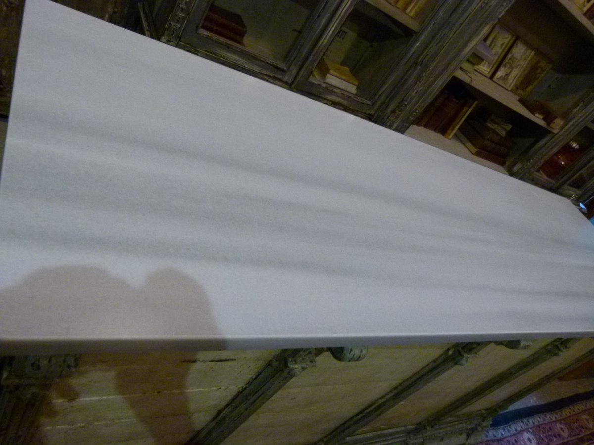 Comptoir peint et marbre blanc-photo-2