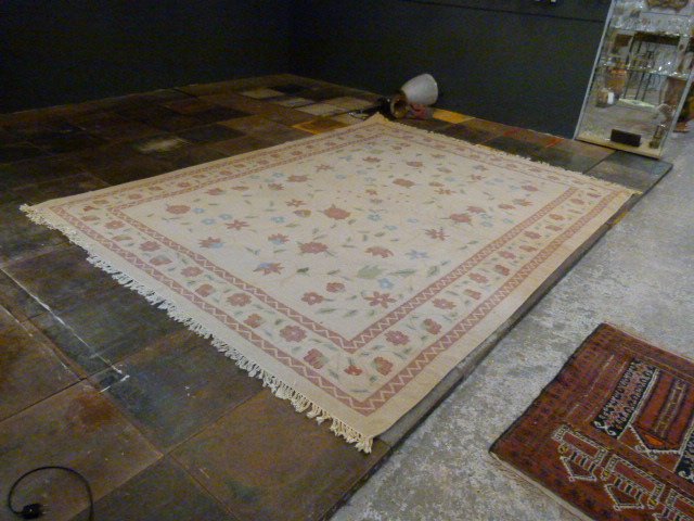  Tapis d'Inde Coton et laine