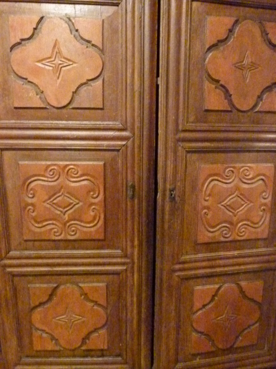 Armoire Catalan patiné  XVIIIème-photo-4