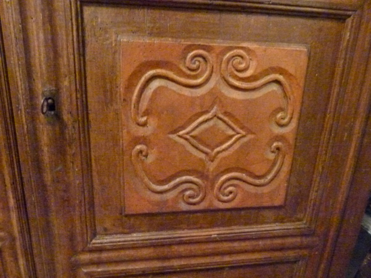Armoire Catalan patiné  XVIIIème-photo-2