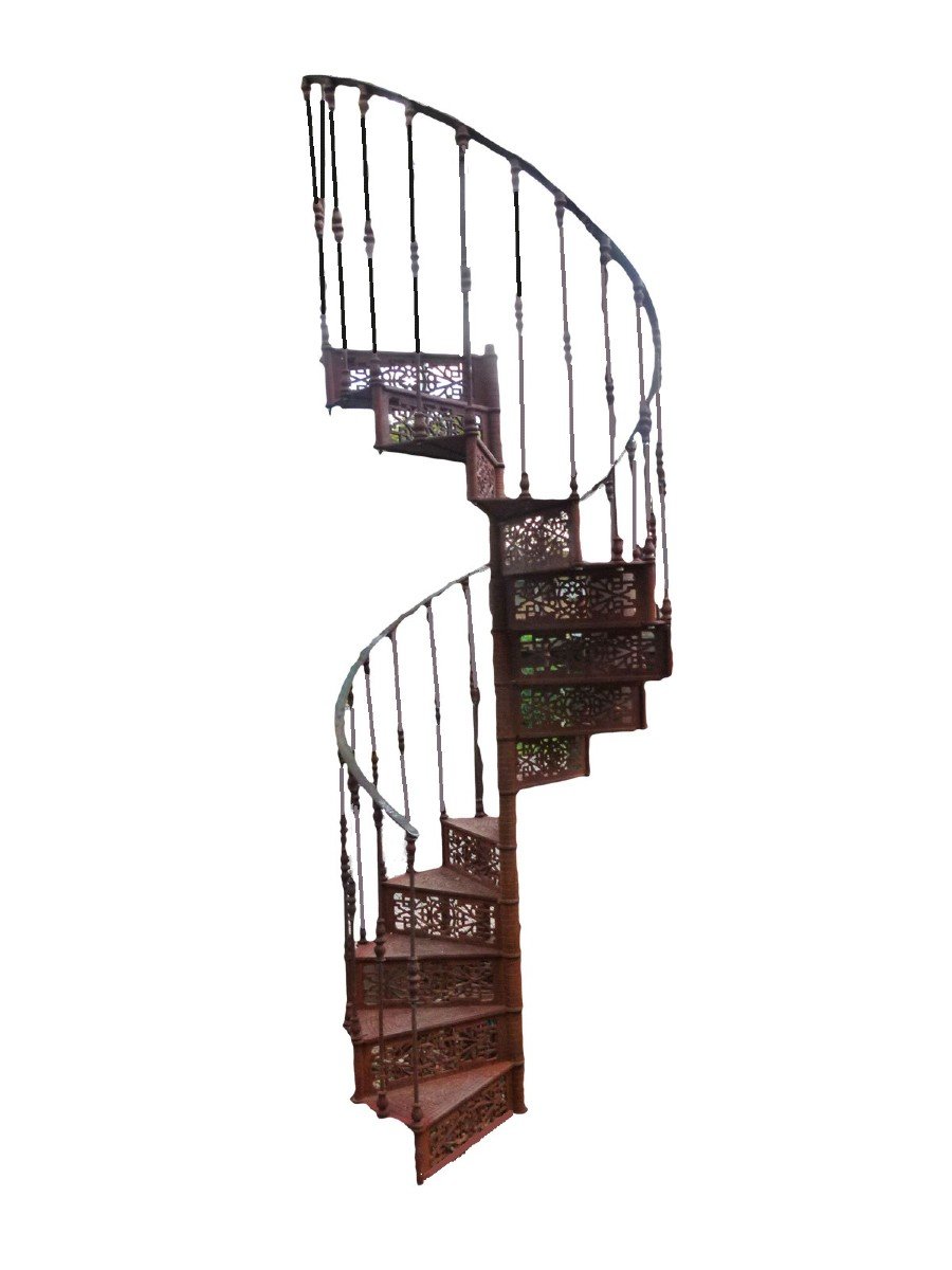 Spiral Staircase In Cast Iron Twentieth