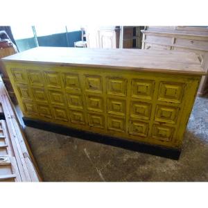 20th Century Painted Solid Wood Counter