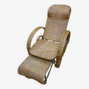 Rattan Chaise Longue