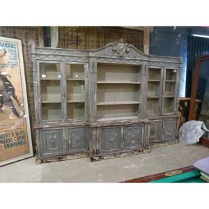 20th-century Solid Wood Display Case