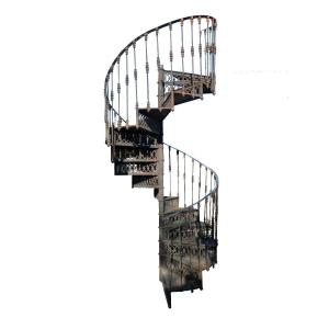 XXth Cast Iron Spiral Staircase