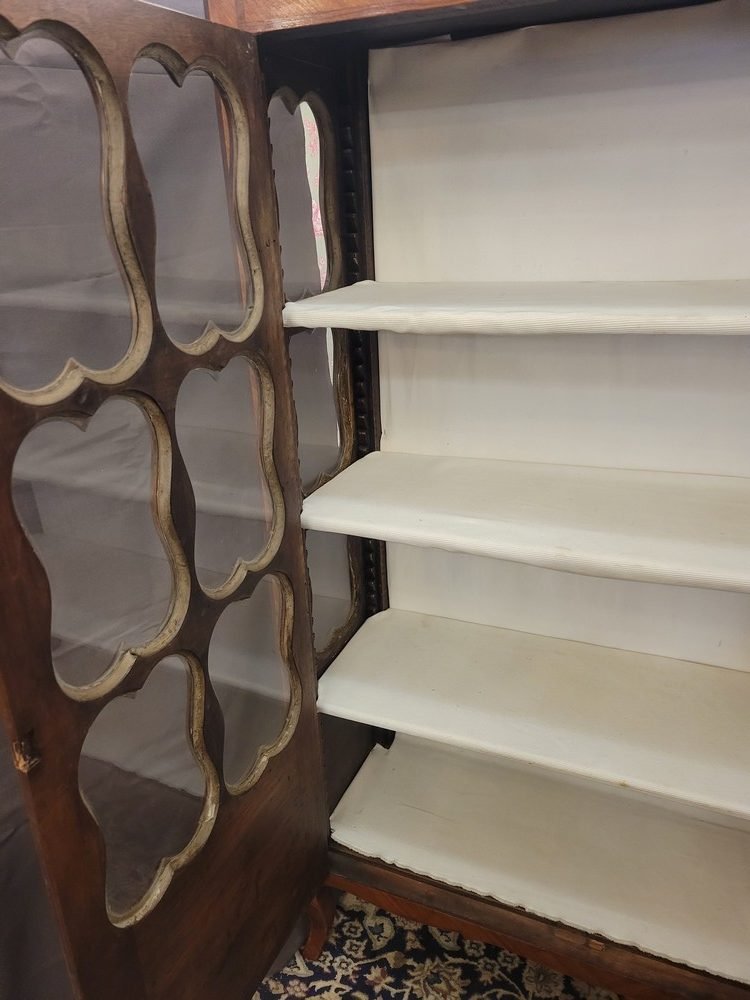 Louis XV Marquetry Display Case-photo-3