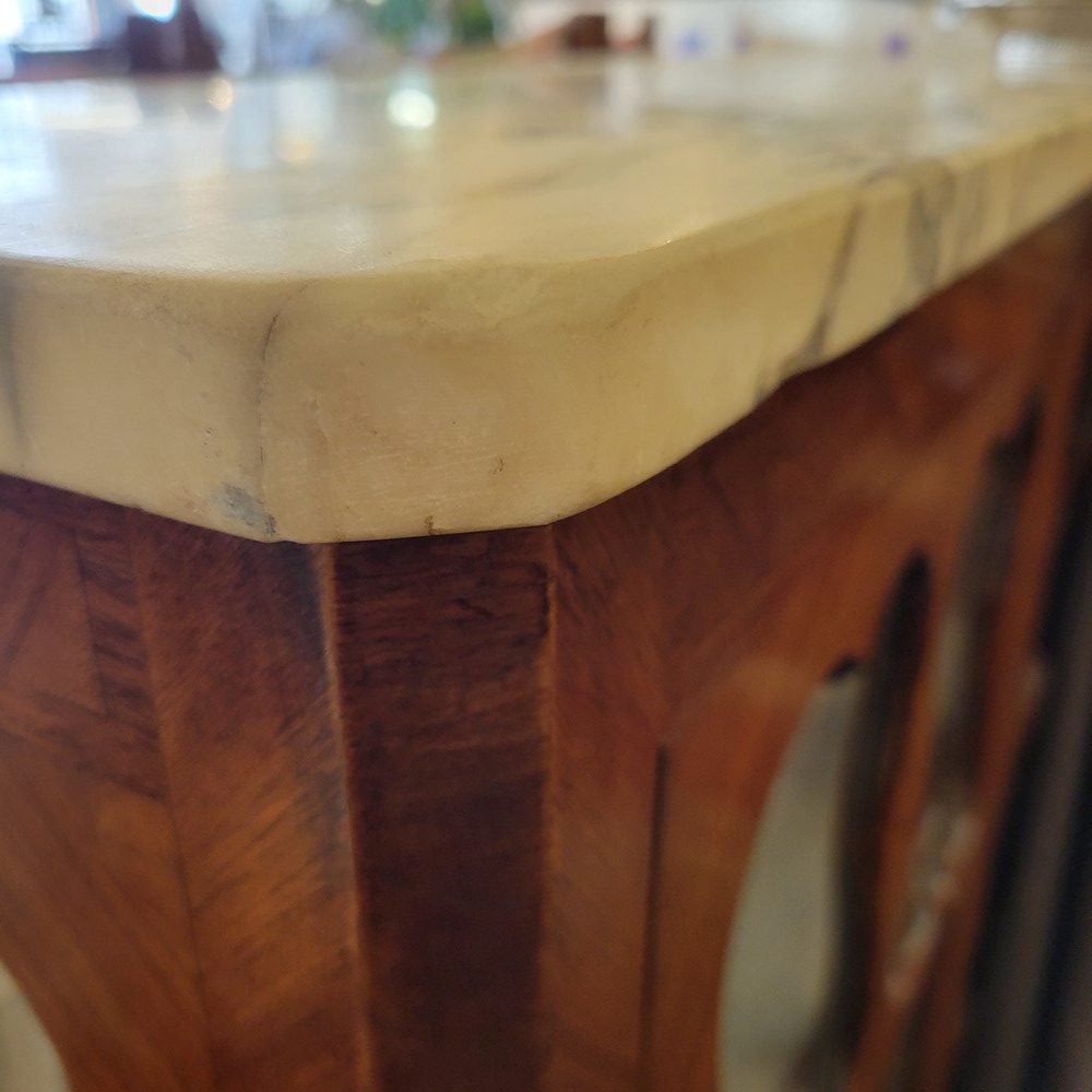 Louis XV Marquetry Display Case-photo-7