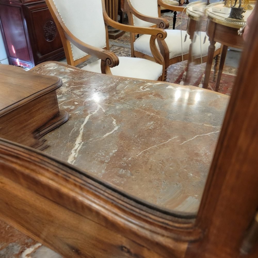 Coiffeuse Louis XV Miroir triptyque-photo-5