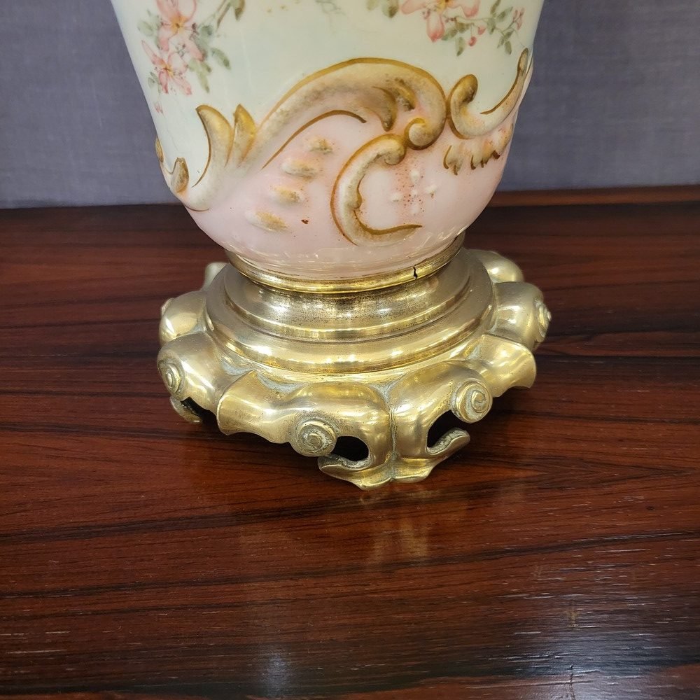 Paire de Lampes à Pétrôle XIXè-photo-3