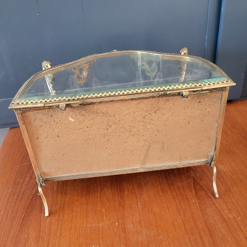Glass And Brass Jewelry Box, Napoleon III-photo-4