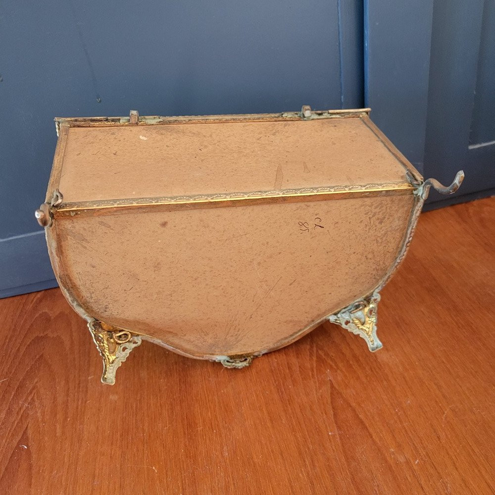 Glass And Brass Jewelry Box, Napoleon III-photo-5