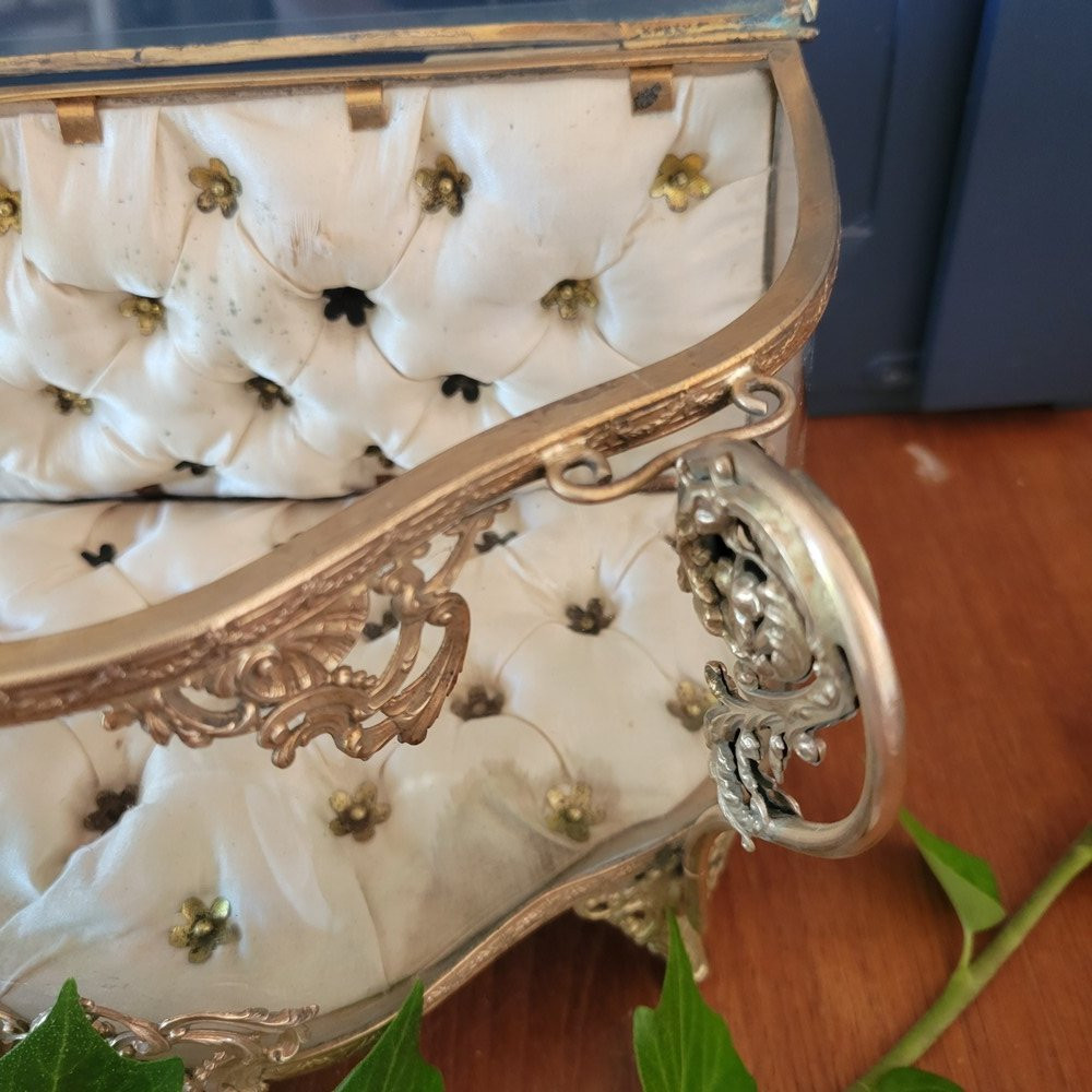 Glass And Brass Jewelry Box, Napoleon III-photo-7