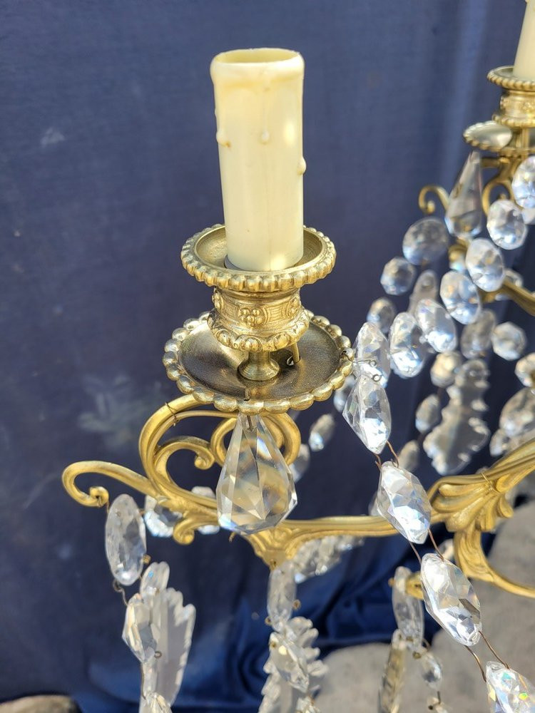 Antique Chandelier With Star Tassels-photo-1