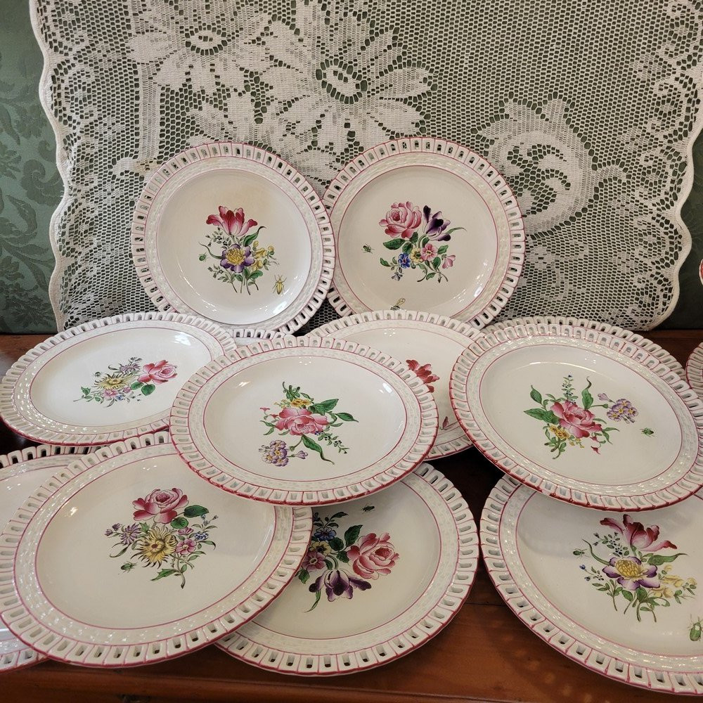 Lunéville Réverbère Dessert Service-photo-2