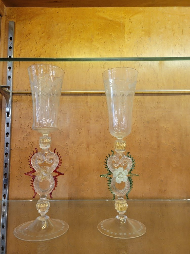 Verre ou Flûte Murano-photo-4