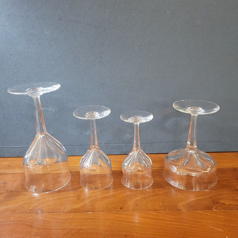 Faceted Crystal Glassware Set-photo-3