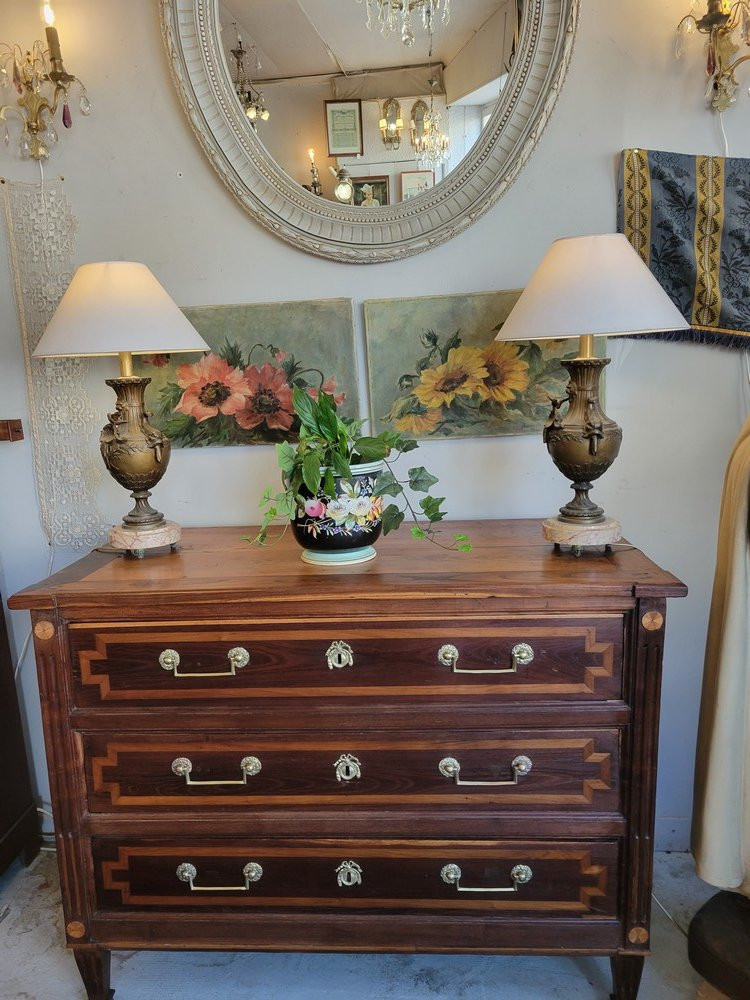Louis XVI Country Chest Of Drawers-photo-4