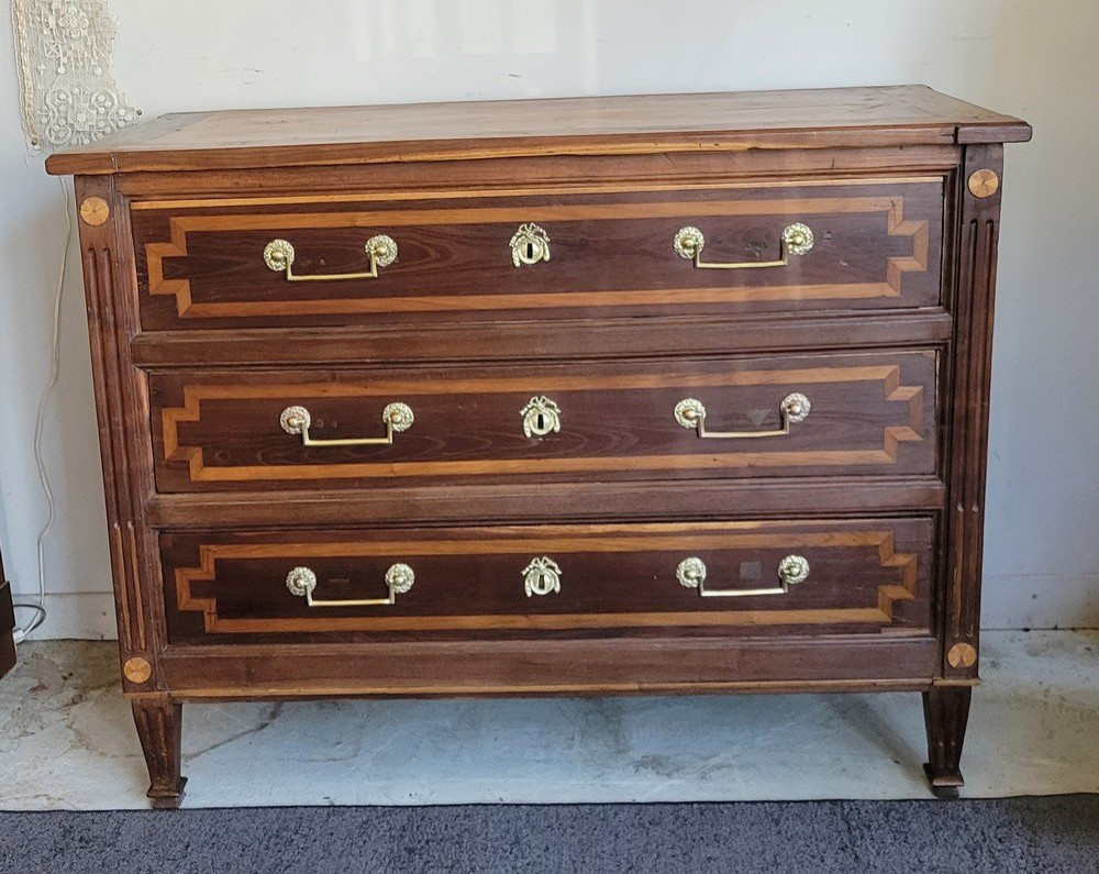 Louis XVI Country Chest Of Drawers-photo-4