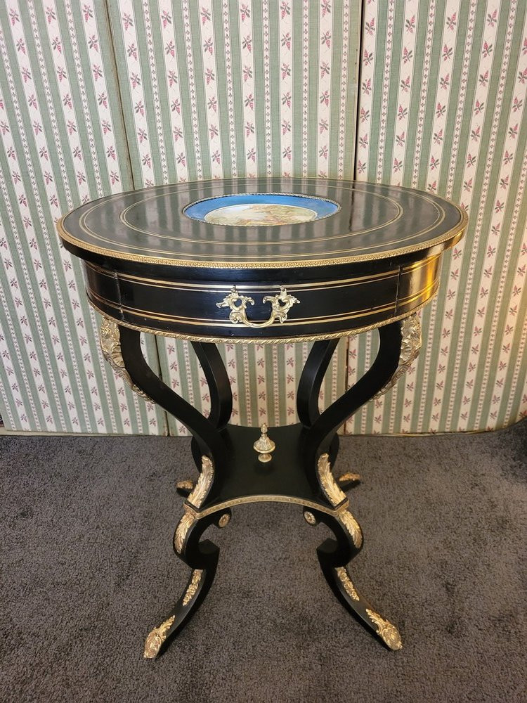 Guéridon et Chaises Napoléon III-photo-4