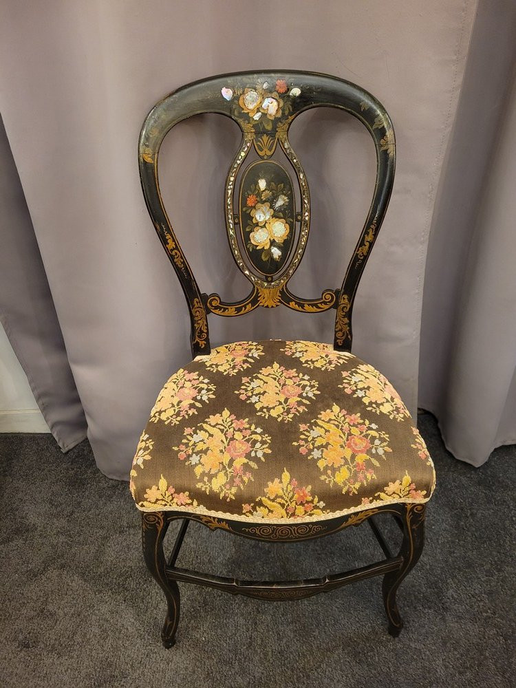 Guéridon et Chaises Napoléon III-photo-3