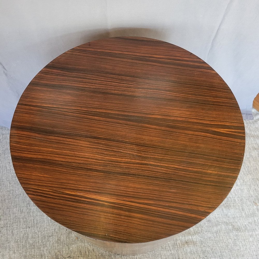 Art-deco Pedestal Table Macassar Ebony-photo-6