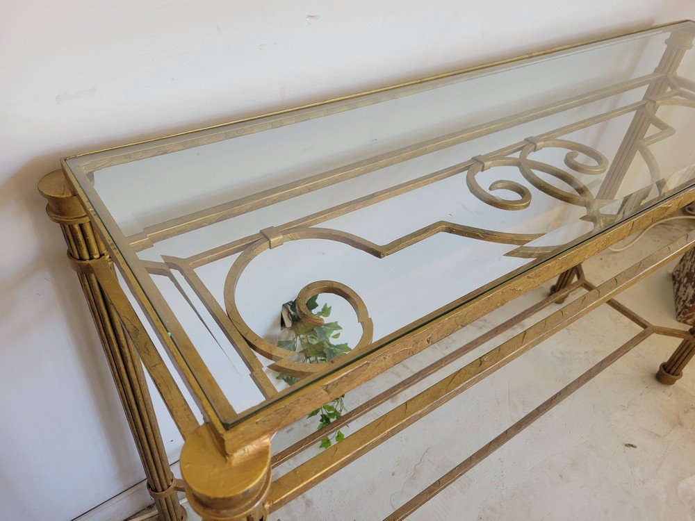 Console Métal Doré-photo-1