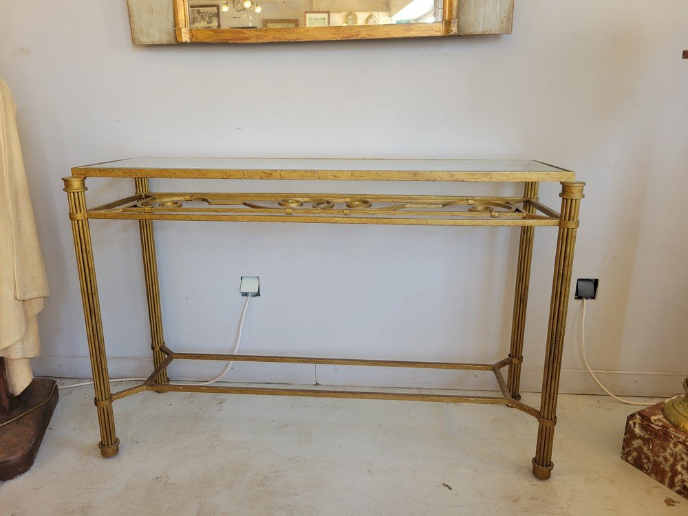 Console Métal Doré-photo-2
