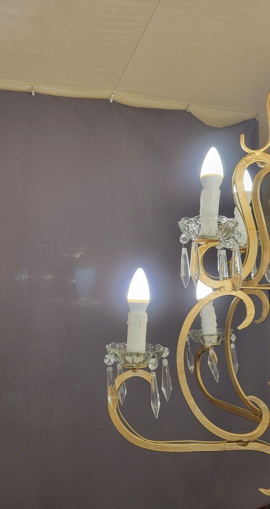 Paire de Lustres Cage-photo-2