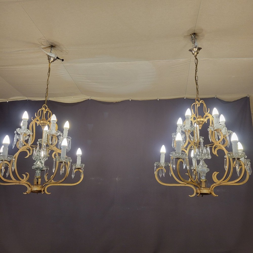 Paire de Lustres Cage-photo-5