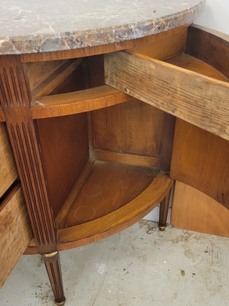 Louis XVI Half-moon Chest Of Drawers-photo-5