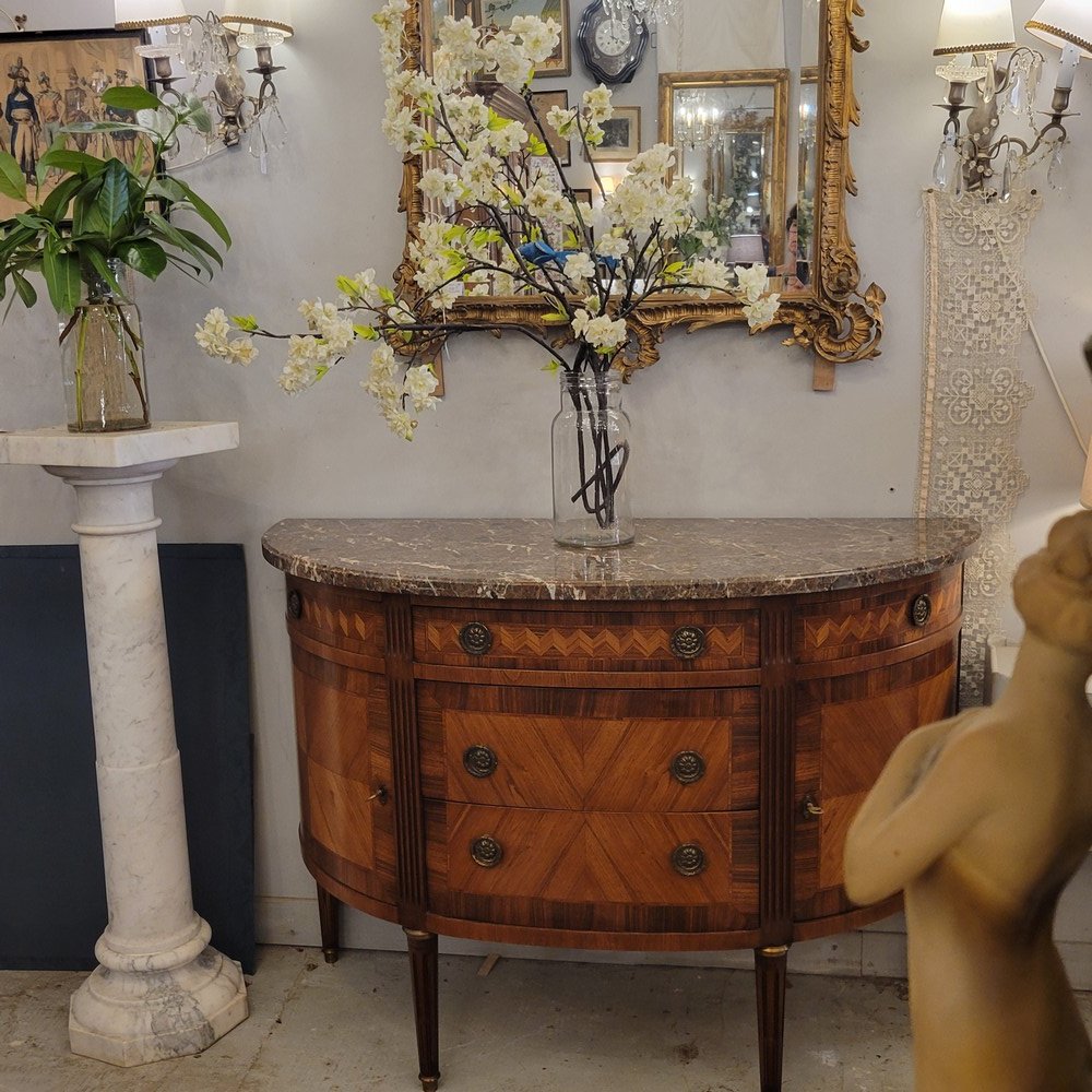 Louis XVI Half-moon Chest Of Drawers